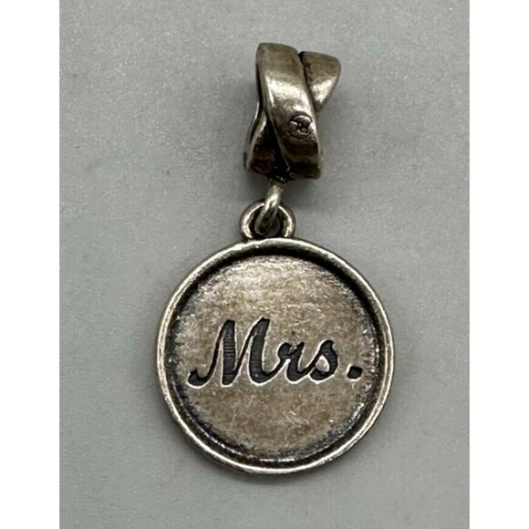 unbranded Jewelry - "Mrs" Bridal Charm 925 Sterling Silver Dangle Wedding Gift 1 in